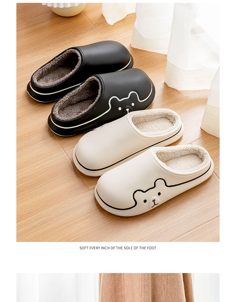 Impermeable y caliente eva zapatillas de algodón para hombres de invierno home 2024 nuevo estilo antideslizante pareja exterior desgaste de algodón de peluche para mujeres pic 19