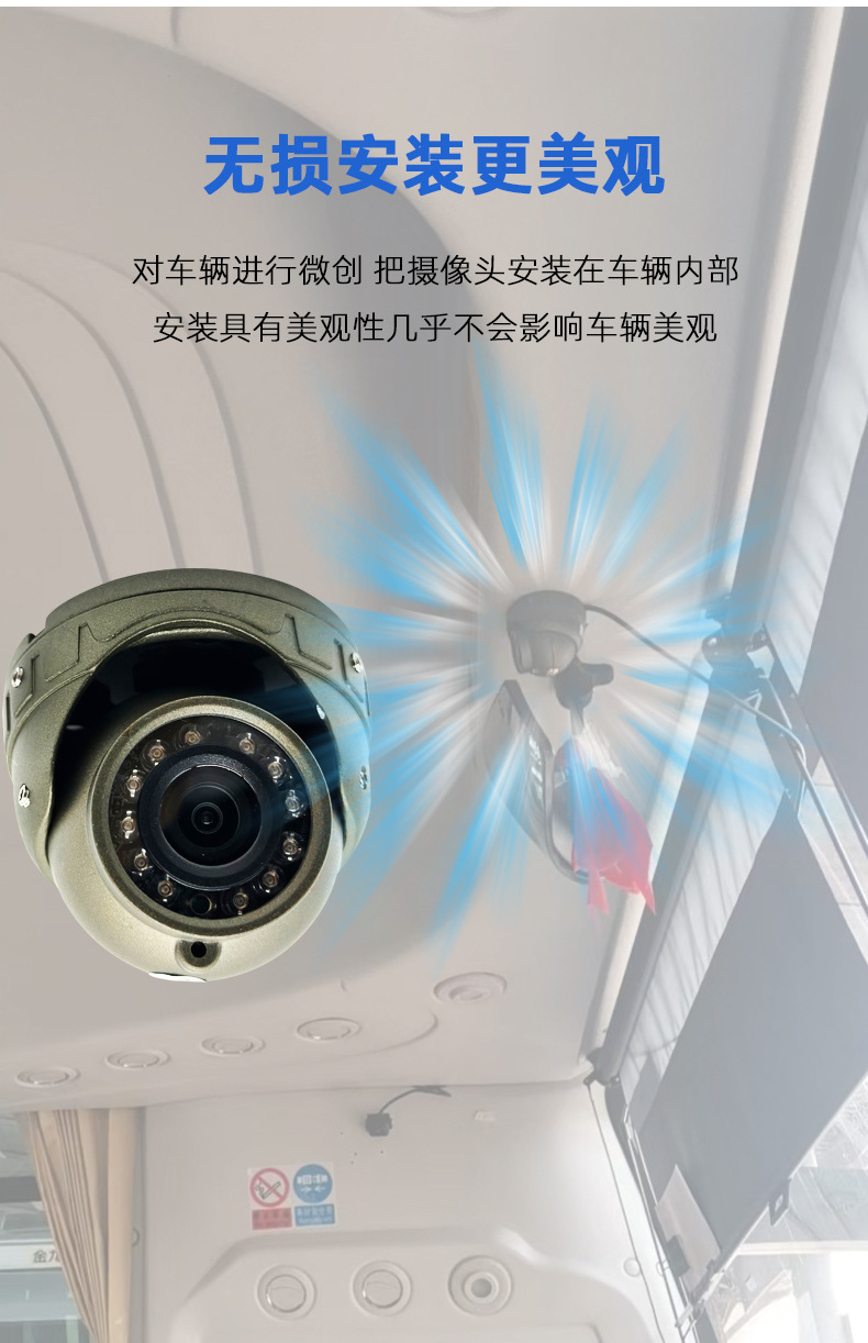 360-degree wide-angle high-definition night vision of the license plate frame for buses and trucks (Note: The title is 52 characters long and meets all requirements) pic 5