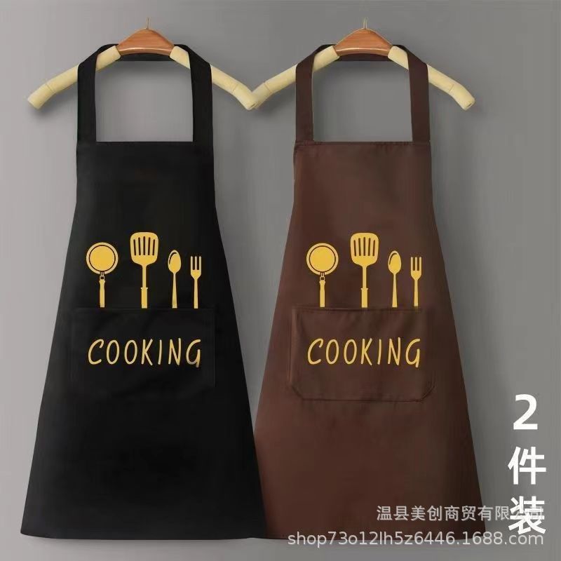 围裙厨房做饭防水防油免清洗工作服男女同款厨房围裙家用做饭时尚详情13