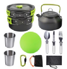 小茶壶组合套装锅软化铝硬质野营组合餐具便携户外用品炊具锅具详情11