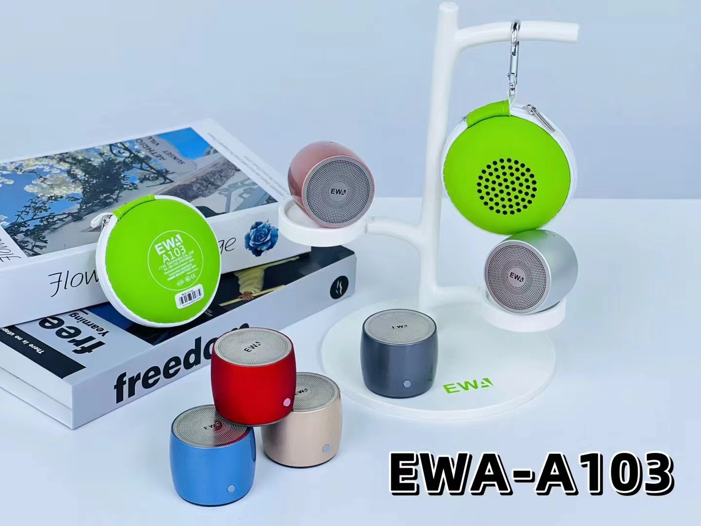 The newly upgraded Type-C interface EWA-A103 mini Bluetooth outdoor portable super low-frequency metal Bluetooth speaker pic 26