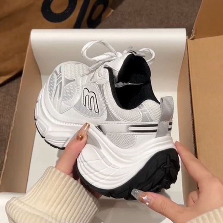 老爹鞋子女高颜值超厚防滑休闲女鞋2025夏秋轻便软底运动单鞋女详情3