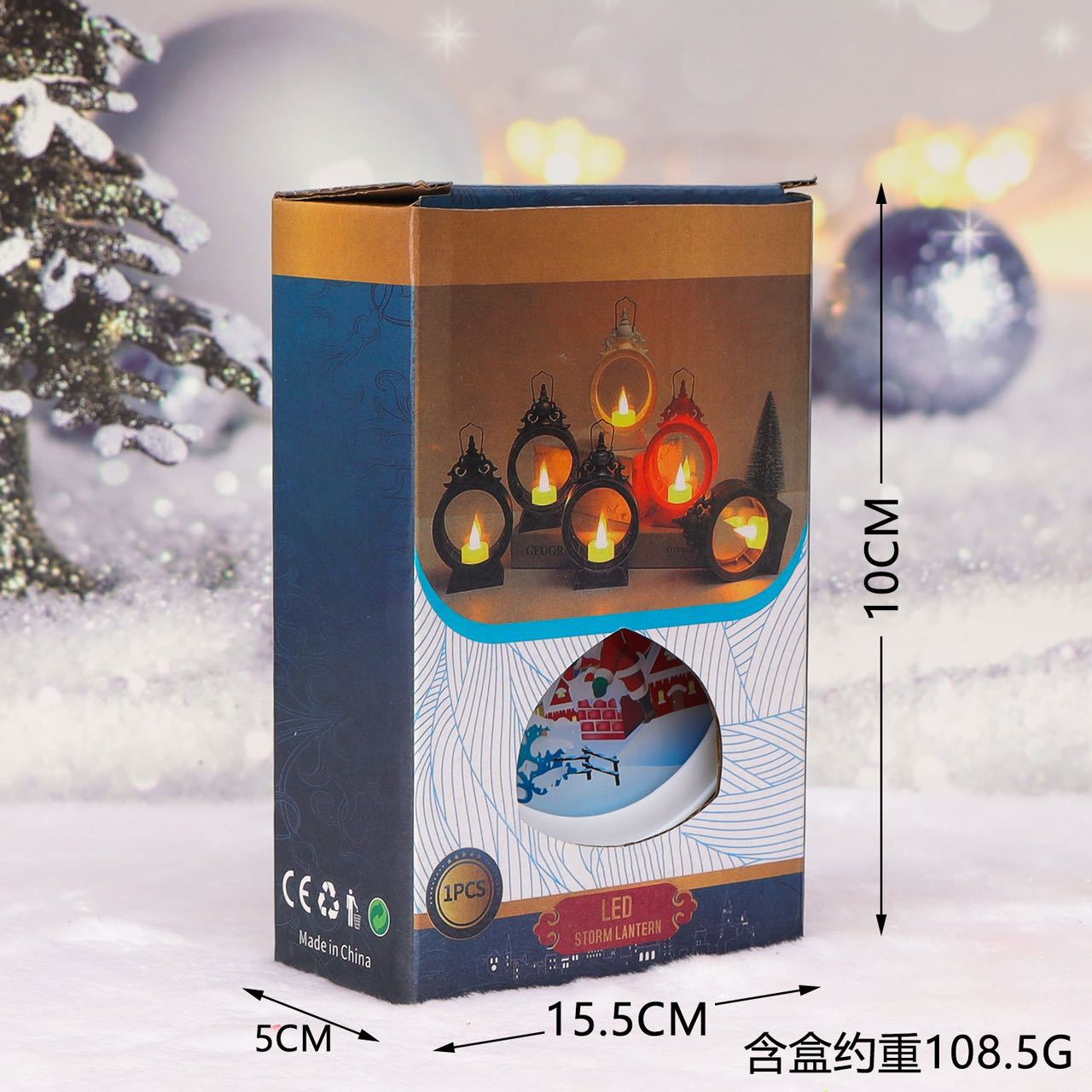 跨境圣诞节LED复古手提小夜灯 幼儿园儿童圣诞礼物老人雪人小夜灯详情4