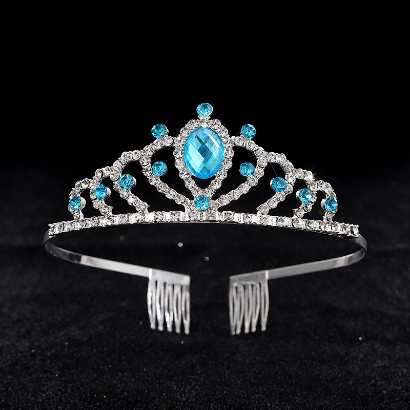 魔法棒套装宝石王冠女童皇冠头饰发箍首饰品冰雪奇缘艾莎公主皇冠详情6