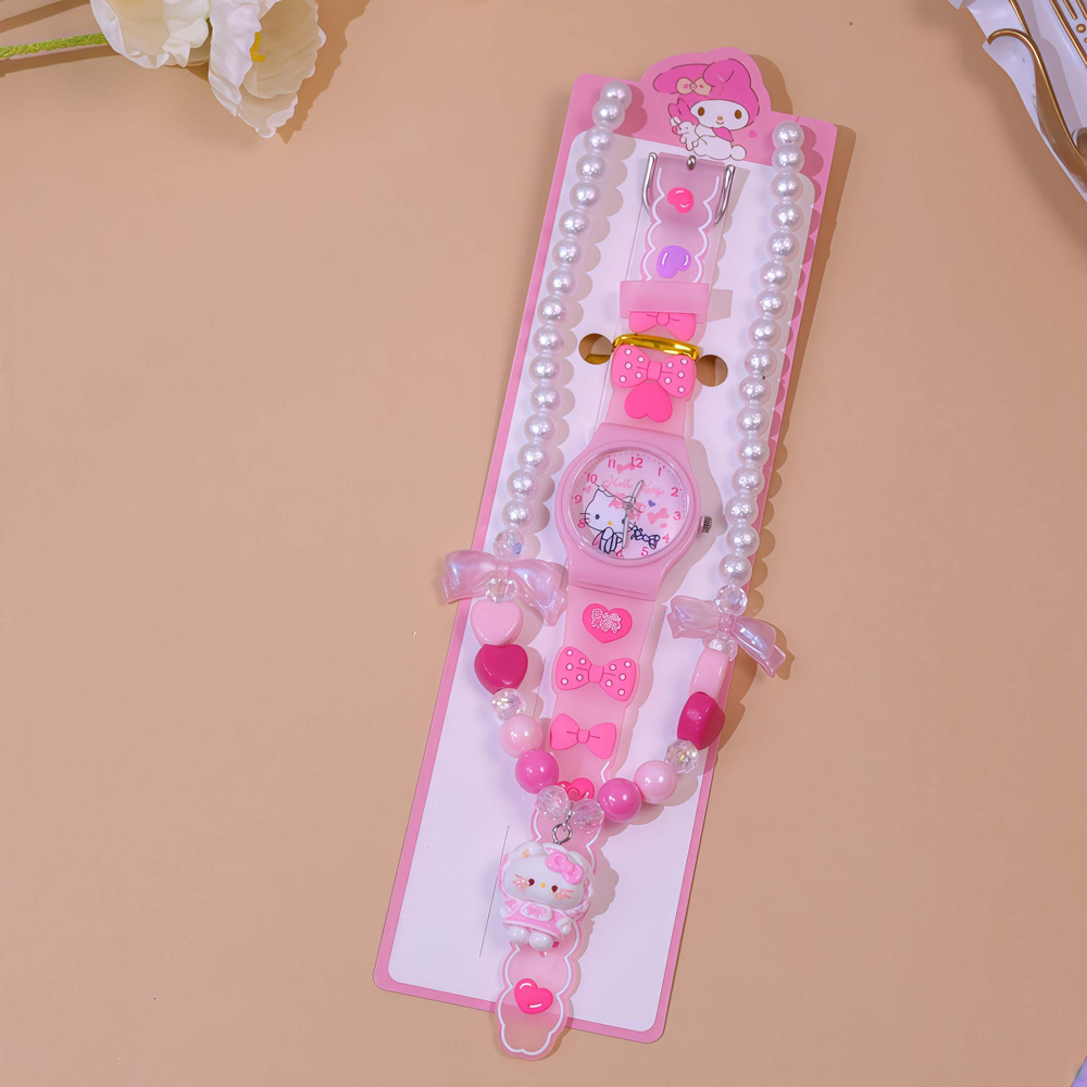 可爱卡通项链套装儿童手表三丽鸥小学生手表高颜值女孩watch饰品详情11