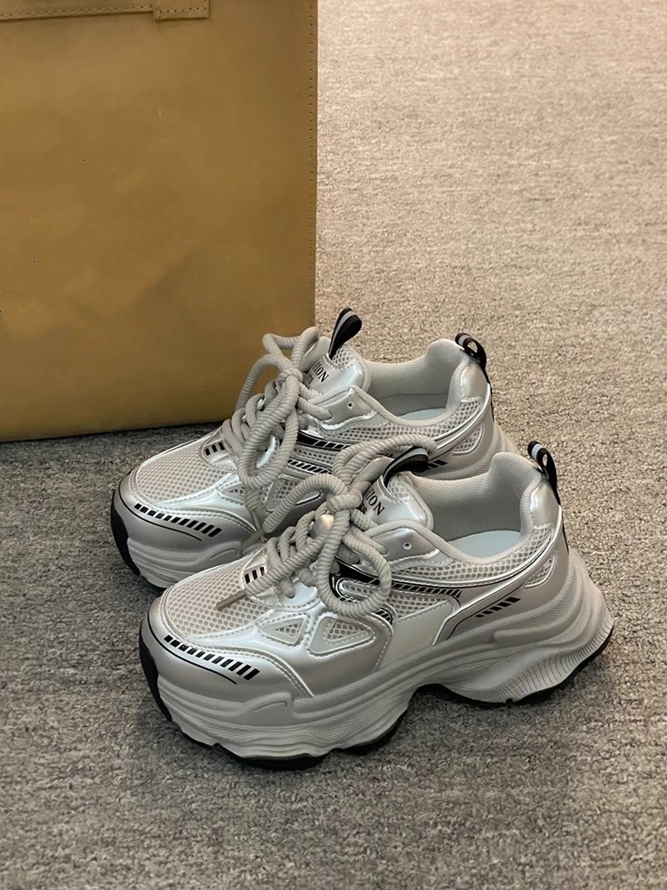 2025春夏季新款爆款老爹鞋女厚底增高轻便休闲运动鞋 网面透气百搭女式单鞋 潮流时尚舒适跑步鞋详情13