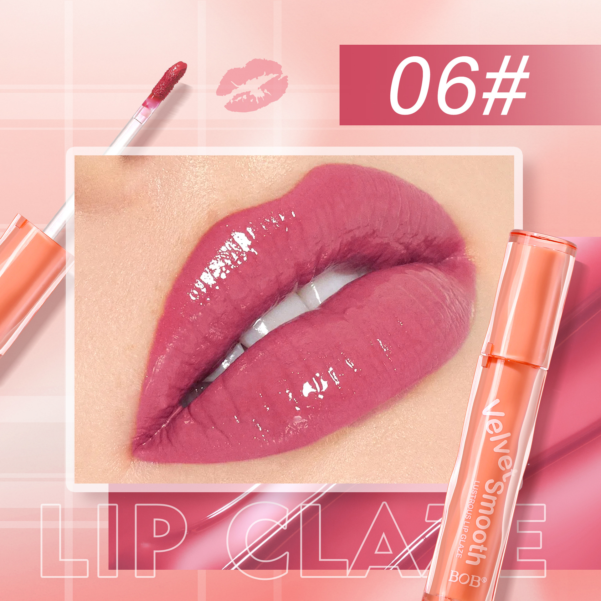 Cross-border bob Bai Mei Water-like Lip Gloss pic 12