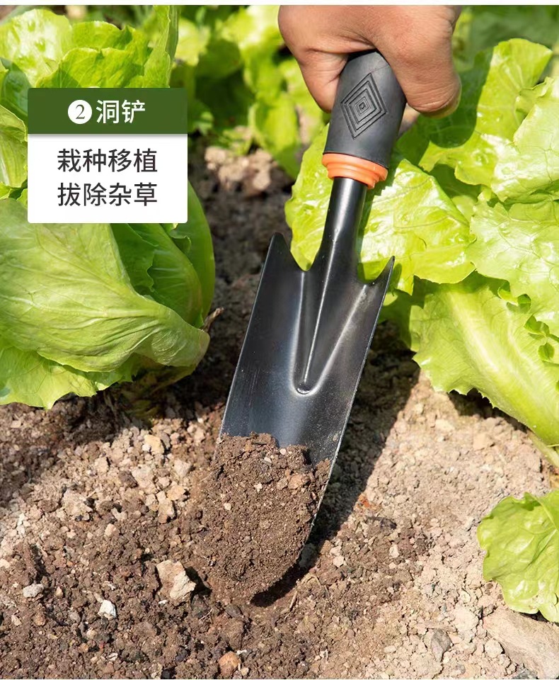 园艺小铲子种花种菜家用工具铁铲户外翻土锄头多肉花铲铁锹花铲锄详情13
