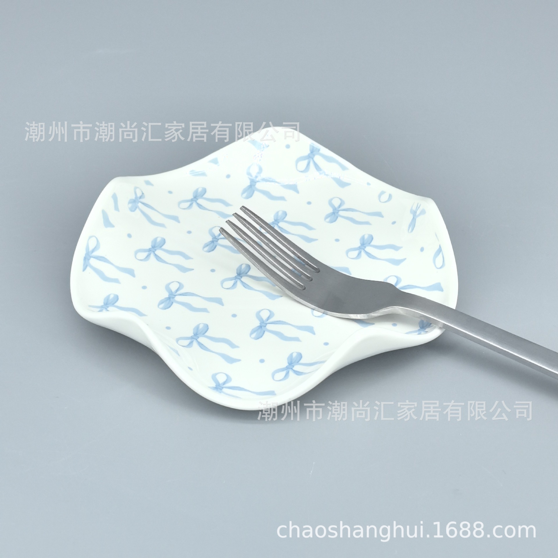 陶瓷勺托搁勺器家居厨房陶瓷花瓣形汤勺架小菜碟西餐餐具托首饰盘详情15