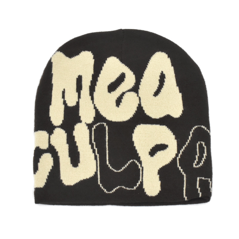 Amazon cross-border bestsellers: knitted hats for men and women, jacquard hats, popular hats from Europe and America, hip-hop hats, letter hats, AliExpress from Europe and America pic 30