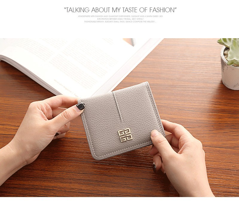 女款零钱包欧美小钱包女士短款薄款两折女式钱夹简约韩版详情5