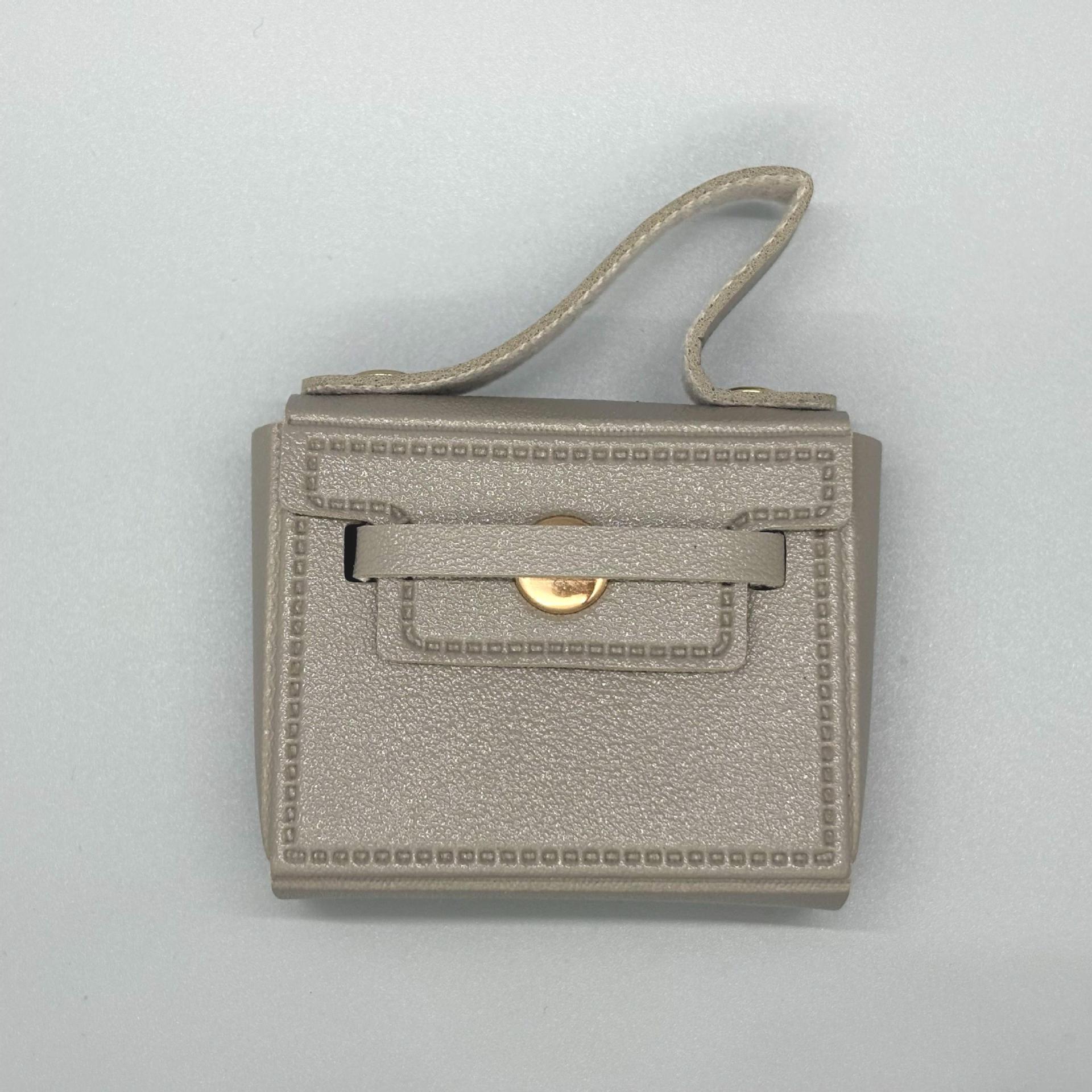 带钥匙圈迷你手提包袋硬币钱包耳机收纳便携式钥匙扣吊坠包挂饰配详情8