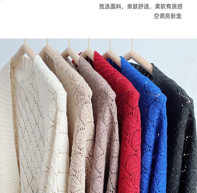 披肩女夏季高级感春夏新款针织外穿坎肩韩版百搭宽松夏天旗袍外套详情3