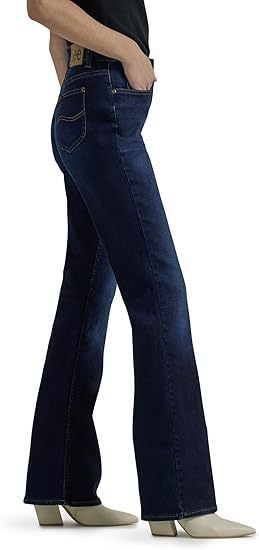 Elastic jeans for women, spring and autumn, pear-shaped figure, high waist, slimming, straight long pants, slimming, fitted jeans custom-made pic 1