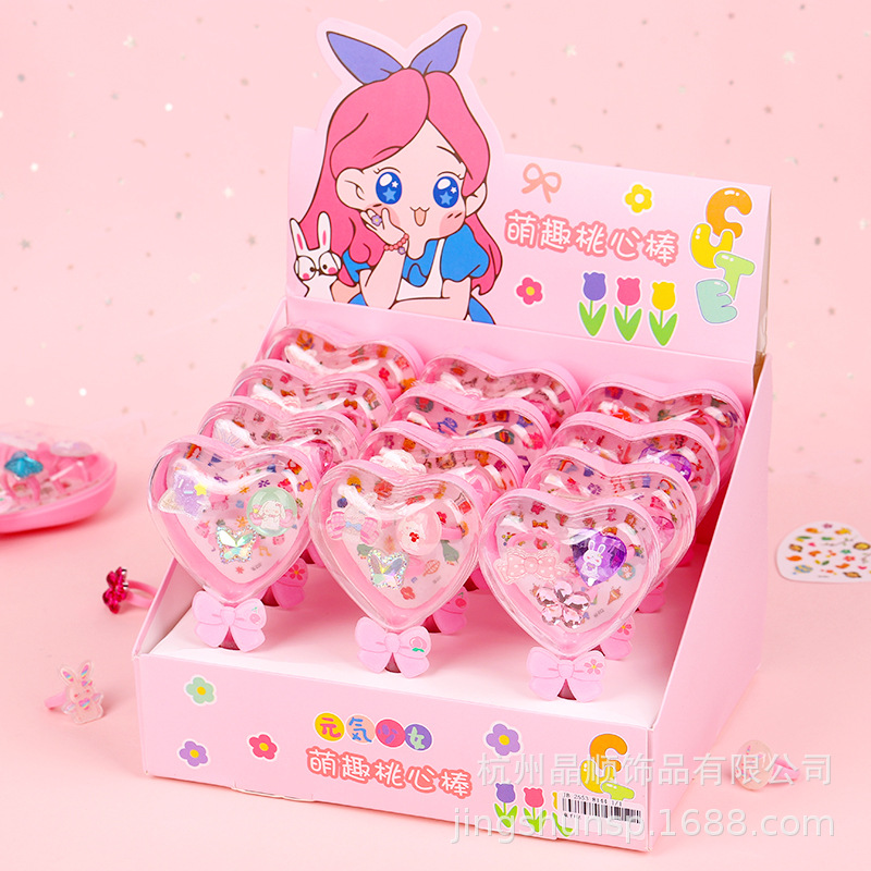 Creative fairy wand ring gift box, kindergarten girls, baby jewelry storage box, gift Cartoon toys, magic wand pic 5