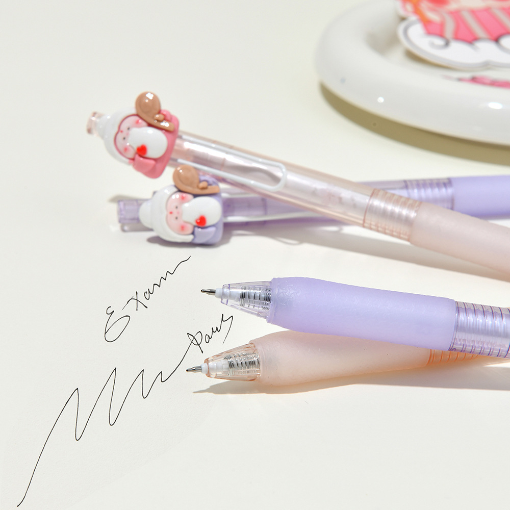 Chen Xi Yue Lao Tao Hua Yun Press the ST gel pen with a 0.5mm tip for smooth writing. It is a student stationery signature gel pen pic 11
