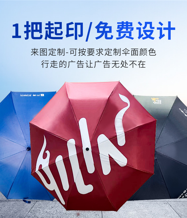 雨伞自动大号男士直杆长柄伞批发弯柄高尔夫伞印刷logo礼品广告伞详情4