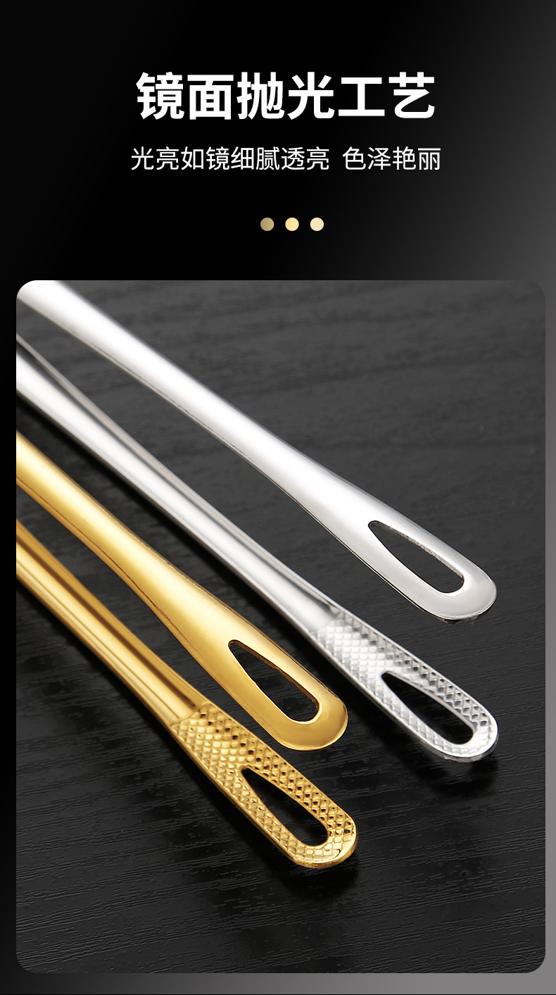 304不锈钢烤肉夹韩式烧烤夹牛排夹烤肉剪刀酒店自助餐食品夹详情7