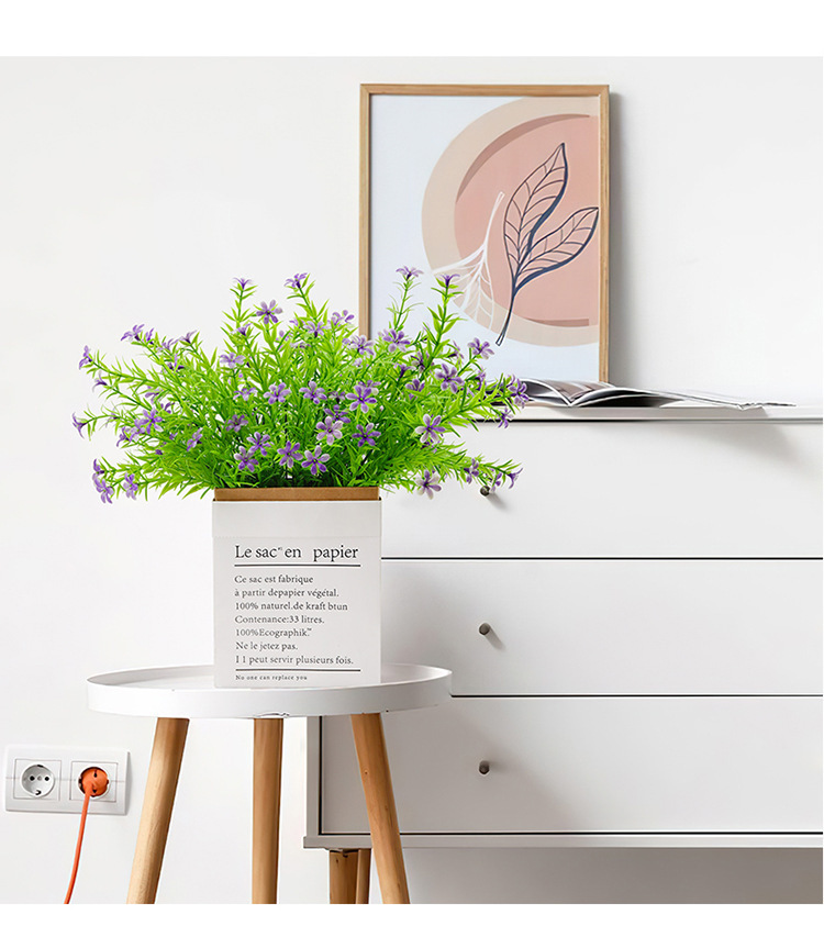 SheinTEMU热卖仿真花束绿植假花装饰塑料人造玫瑰批发办公文化园艺摆件详情2