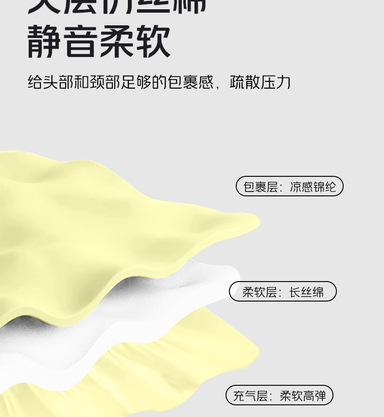 The new inflatable beach pillow, outdoor camping pillow, office pillow, cool inflatable sleep pillow is portable and foldable pic 32