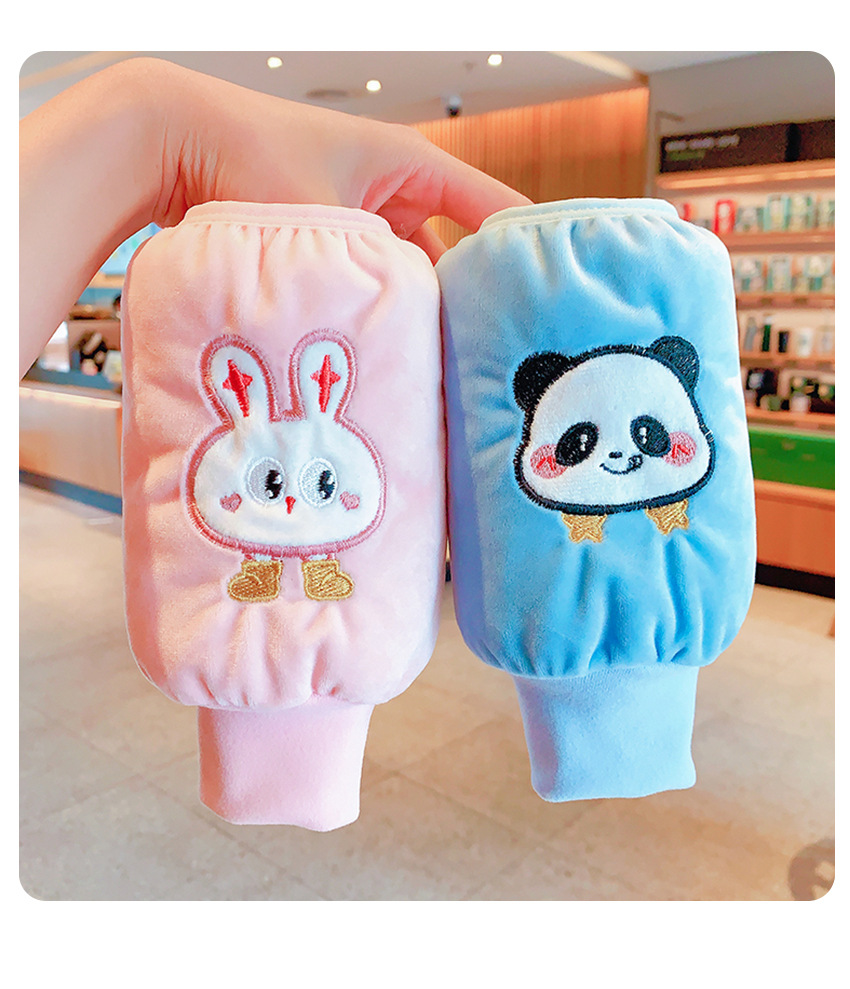 Children's sleeves, warm and protective sleeves for boys and girls in autumn and winter, hand sleeves, baby anti-dirt and anti-stain, medium and long student sleeves pic 9