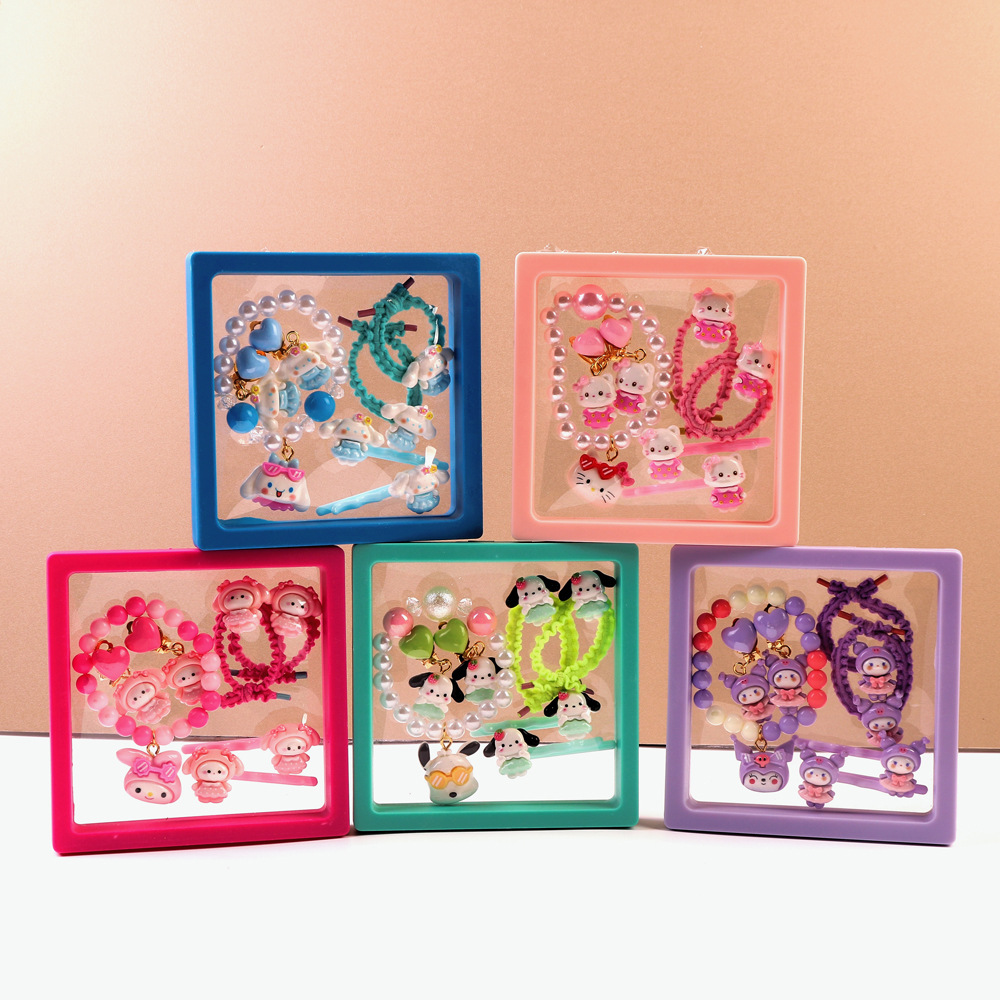 热卖儿童手链卡通库洛米礼盒女孩公主戒指女童生日礼物宝宝首饰盒详情21