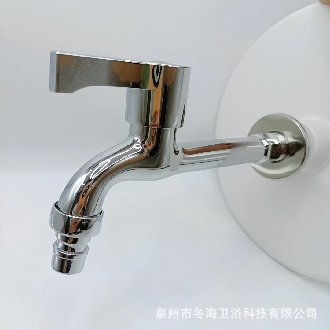 厂家直供外贸跨境款电镀工程款洗手盆拖布池洗衣机快开单冷水龙头详情9