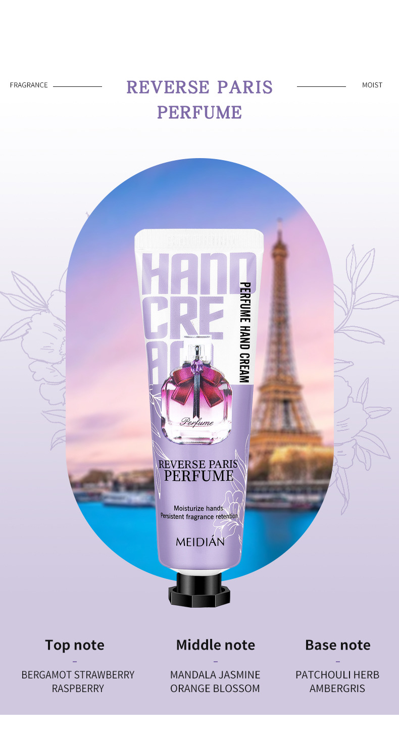 【 Exclusive for Foreign Trade 】 The Meidian Perfume Hand Cream Set is smooth, delicate, fresh and leaves a lingering fragrance. The small stick is portable pic 10