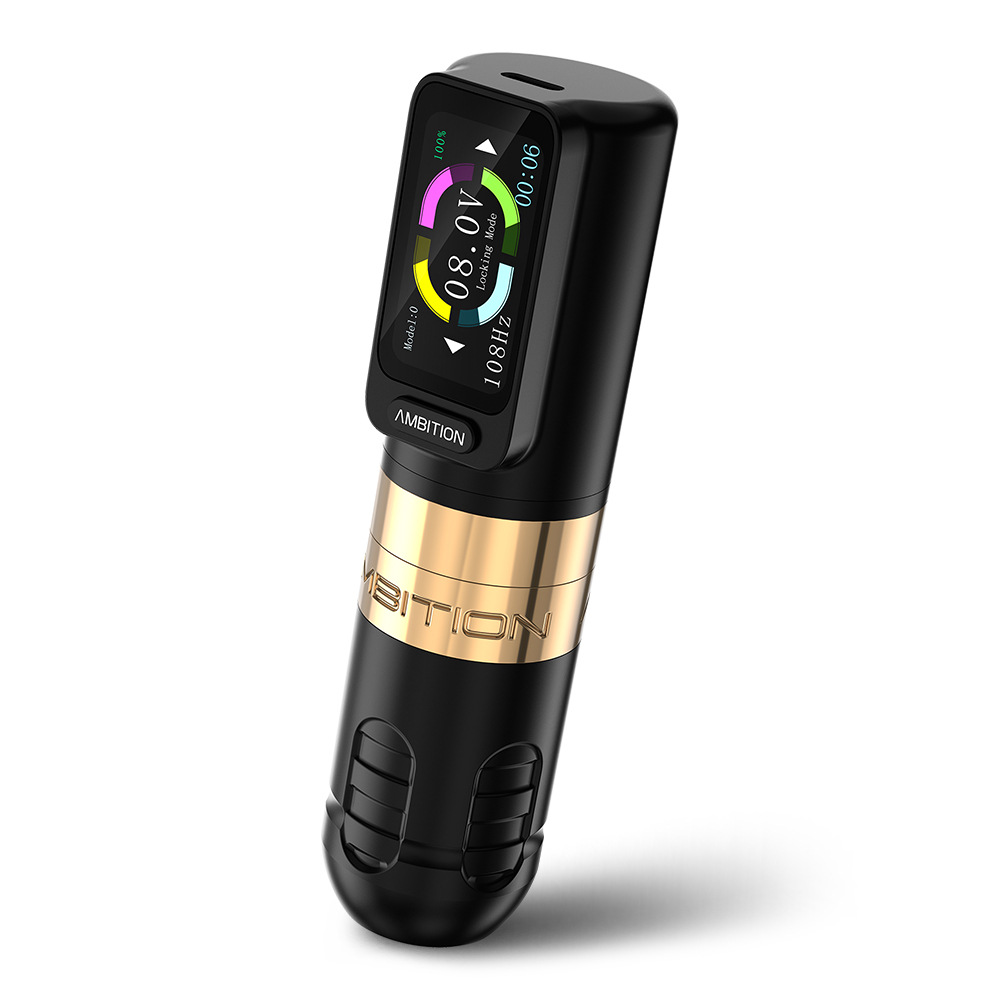 shanilak color screen touch straight rod tattoo pen, brushless motor wire cutting and fogging all-in-one machine, tattoo equipment and tools pic 13