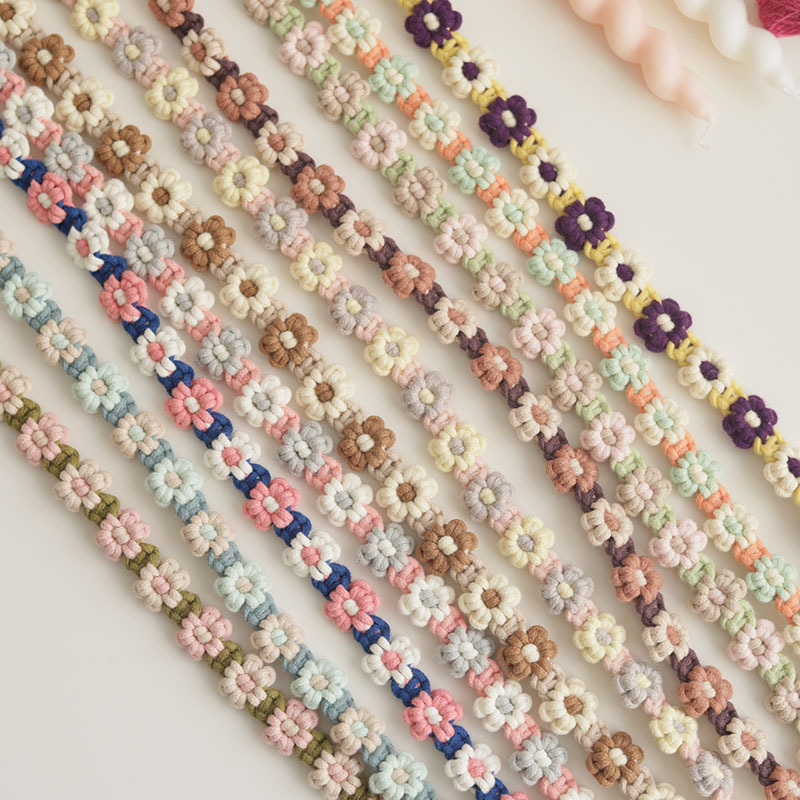 可调节手机挂绳编织相机背带 ins高颜值雏菊花朵斜挎挂脖手机挂链详情20