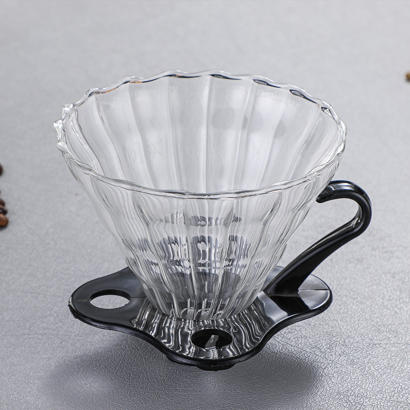 Coffee filter, high borosilicate glass V60 coffee filter cup, coffee funnel for large volume, discount available, logo printed pic 9