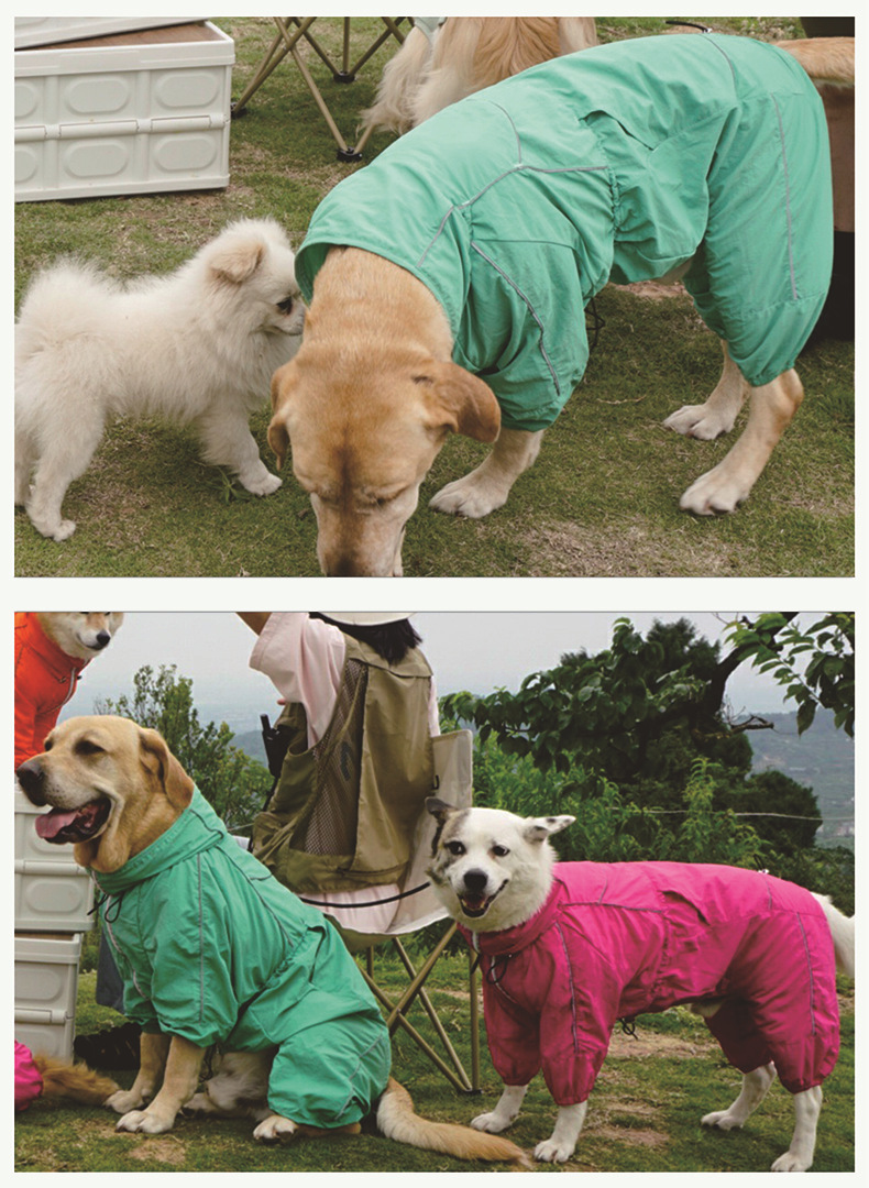 贝欧beow亲宠狗狗冲锋衣防风防泼溅抗静电保暖御寒可调节冲锋衣服详情10