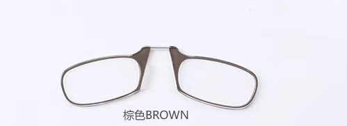 跨境时尚夹鼻子老花镜超轻潮流个性复古迷你便捷阅读老人镜批详情17