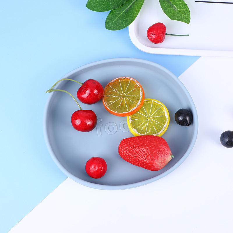 食品级硅胶儿童喂养餐具 宝宝吃饭训练辅食盘子 宝宝硅胶餐盘辅食碗 安全无毒易清洗 婴儿学吃饭必备工具详情20