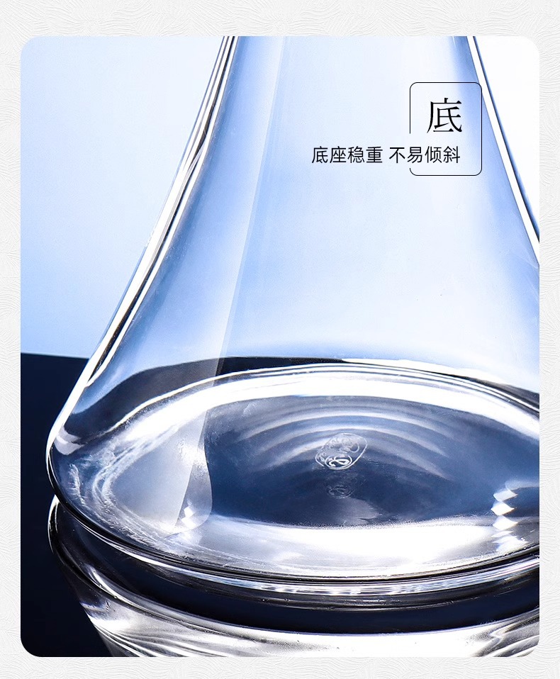 Czech imported crystal decanter, high-end red wine, home wine dispenser, light luxury and high-end covered wine bottle pic 10