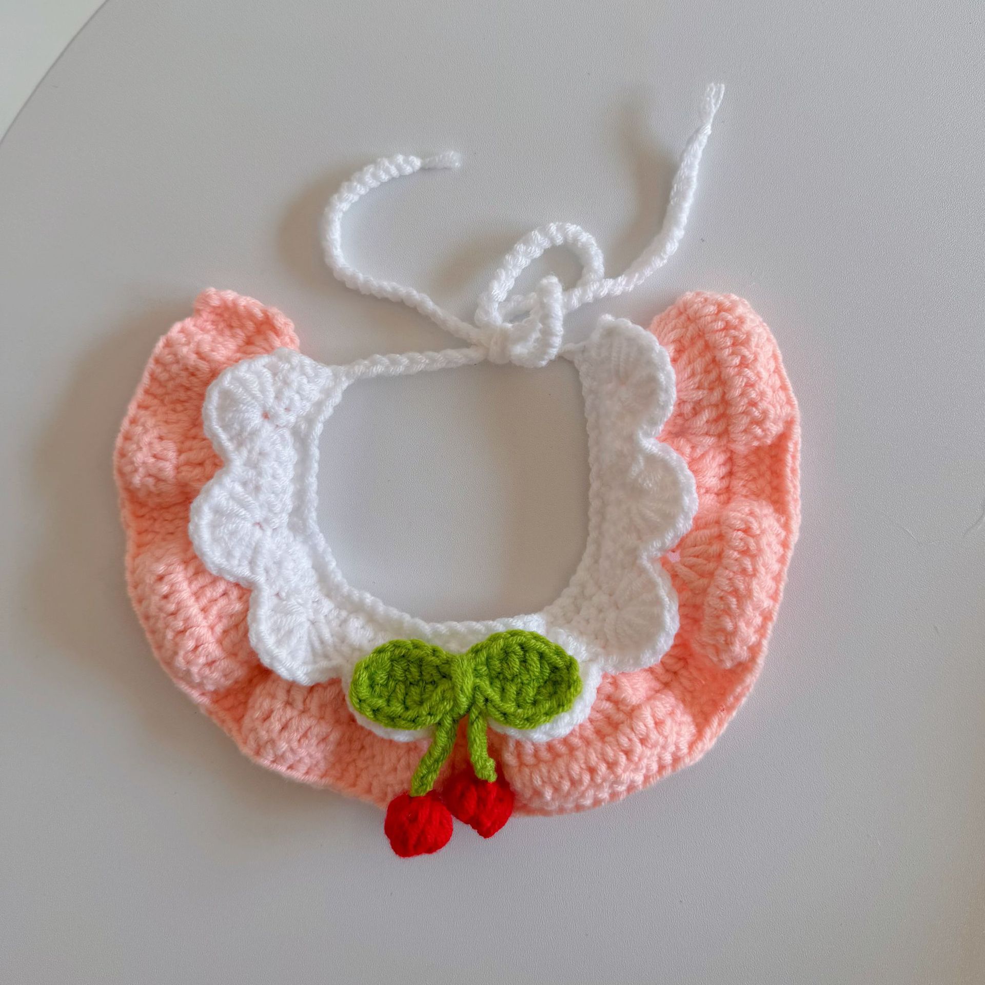 Pet hand-woven necklaces, cute cat knitted necklaces, kitten neck rings, small dog neck decorations pic 5