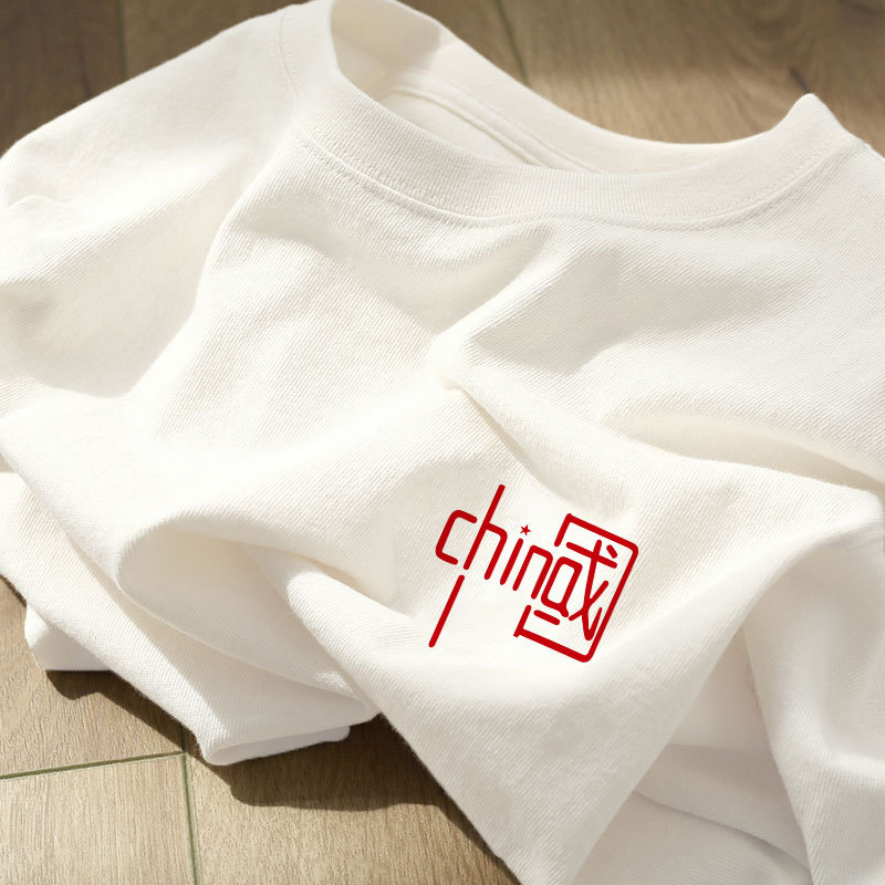 货纯棉短袖t恤女装2024早春新款夏季美式复古港味chic正肩上衣详情12