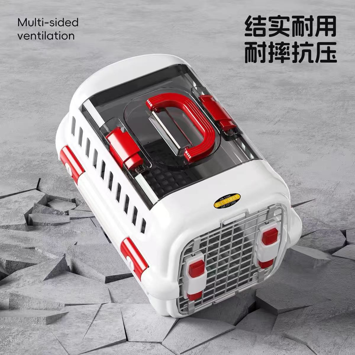 Cross-border pet aviation box, cat bag, dog cage, going out bag, Air China General large all-season universal dog house pic 3