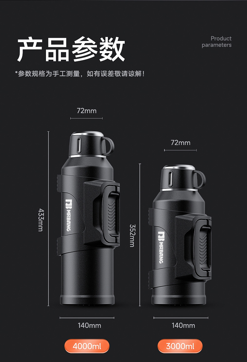 运动保温杯316食品级大容量家用户外加厚不锈钢水杯保温壶便携详情2