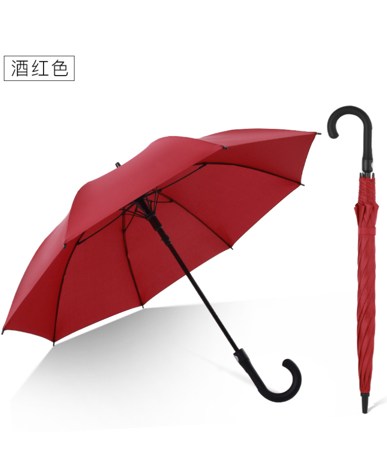 晴雨伞包邮23寸全纤维长柄高尔夫伞银胶防晒商务广告伞弯把定制伞详情17