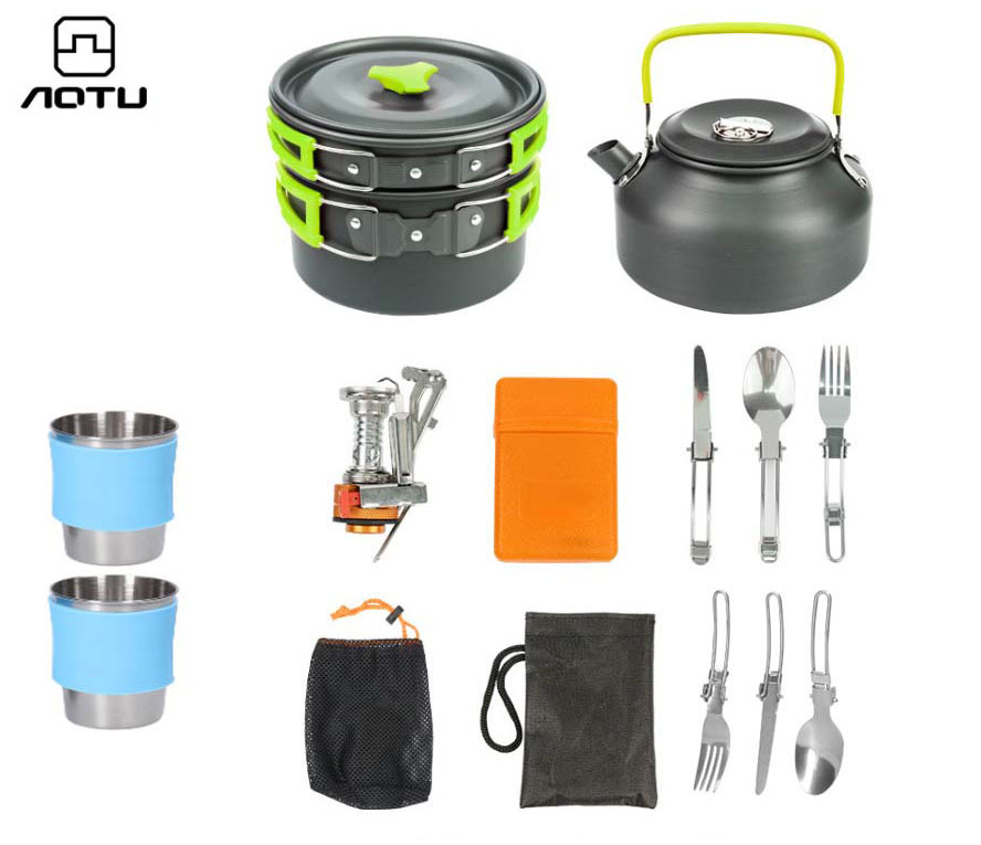 卡式炉韩式户外炊具套装钛杯淋浴器户外厨具用品详情3