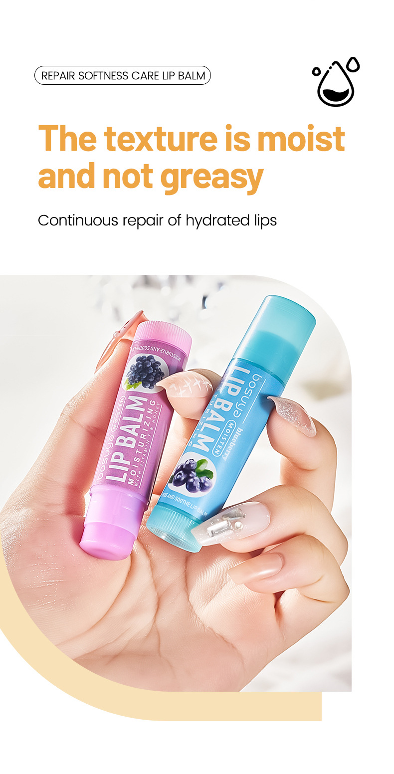 【跨境专供】Bosuya水果味润唇膏套盒24支装滋润唇部护理润唇膏详情10