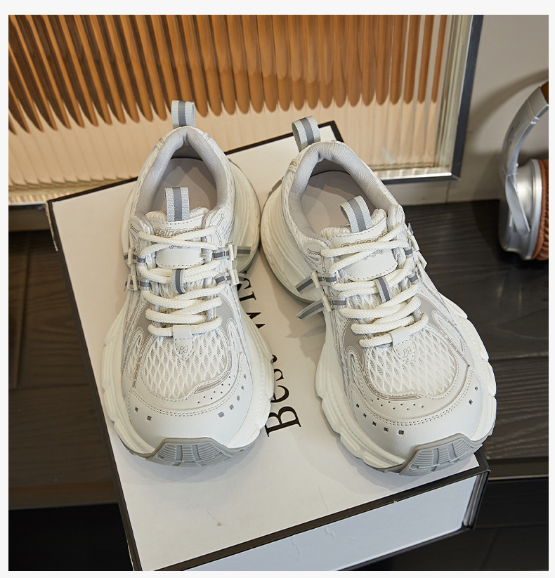 吸膜底老爹鞋女2025春夏新款透气网面运动鞋复古休闲女鞋百搭鞋子详情33