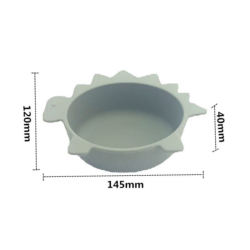 儿童辅食碗婴儿食品级餐盘硅胶恐龙碗耐摔餐具套装母婴用品批发详情6