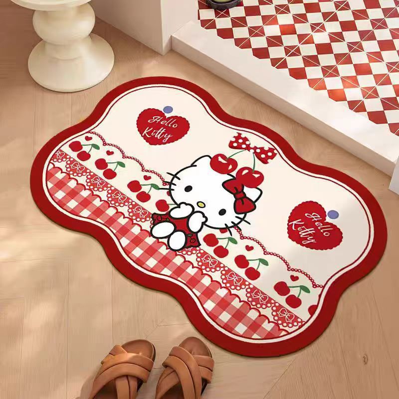 卡通可爱HelloKitty地垫家用浴室吸水卫生间门口防滑脚垫详情3