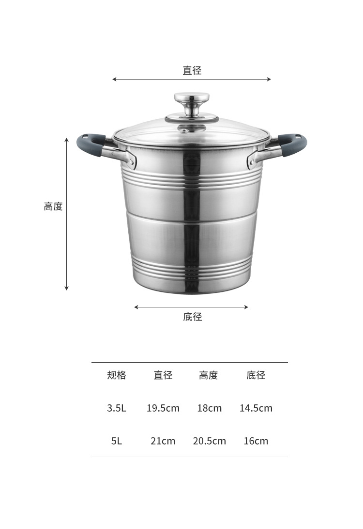 不锈钢油炸锅家用商用加厚防烫双耳带滤网炸锅跨境大容量蒸煮汤锅详情11