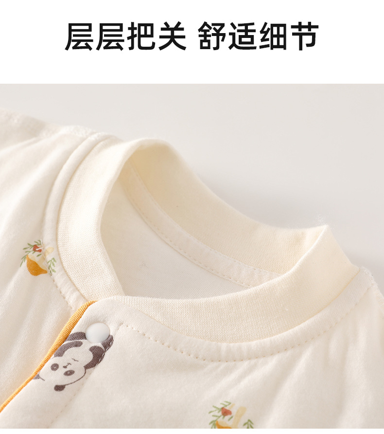 婴儿衣服宝宝秋冬款40克夹棉新生儿a类连体衣婴幼儿薄棉爬服保暖详情16