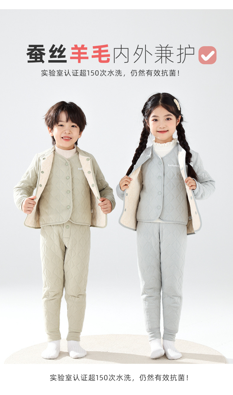 儿童羊毛马甲男童德绒保暖加厚宝宝坎肩女童加厚夹棉背心护肚马夹详情7