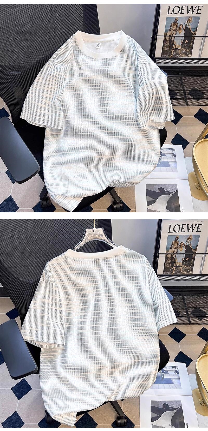 Customized satin Waffle short-sleeved super factory in Kingston, SAN Jose, Port of Spain, based on your provided sample pic 6