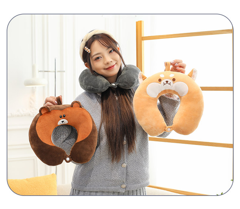 网红U型枕儿童学生午休睡觉创意便携式旅行坐车护颈头枕女生优选详情13